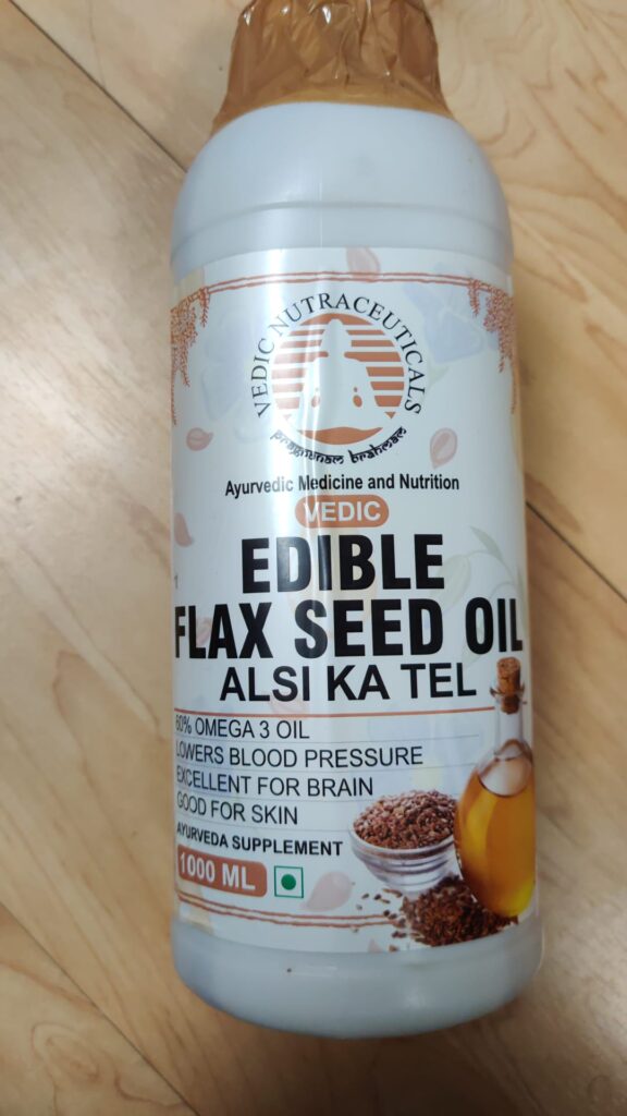 Edible Flax Seed Oil Vedic Nutraceuticals
